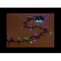 Гирлянда для дома 9.5м 100 ламп LED зелёный пров. 8 реж. IP-20 Красный 129-031