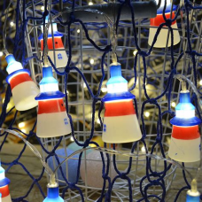 Гирлянда для дома на батарейках 1,5 м 15 ламп LED 3 реж. IP-20 Фиолетовый 183-948 
