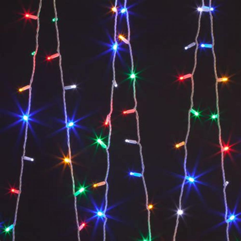 Гирлянда для улицы Мерцание11м 120 ламп LEDчерн.пров.1реж.IP-54Мультицвет,белое мерц.183-405 Гирлянда для улицы Мерцание11м 120 ламп LEDчерн.пров.1реж.IP-54Мультицвет,белое мерц.183-405