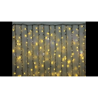 Гирлянда для улицы Мерцание 20м 240 ламп LED черн. пров.1реж. IP-54 Белый 183-195