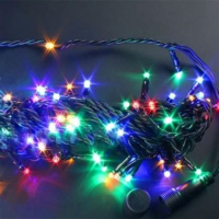 Гирлянда для улицы 25м 300 ламп LED черн. пров. 8 реж. IP-54 Белый 183-752