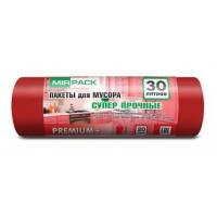 Мешки для мусора    30л. 20шт. 50х60см,20мкм красные "PREMIUM" (24) 3020103