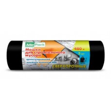 Мешки для мусора  480л. 5 шт.130х170см,70мкм черные Стройка (8) S4802405