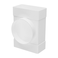 Тройник Т-образный 60х120 с фланцевым воздухораспределителем D100 612ТФ10П