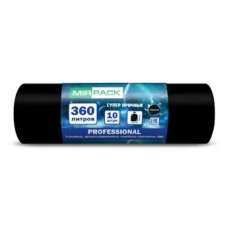Мешки для мусора  360л. 10 шт.110х140см,40мкм черные Professional (6) 36010113