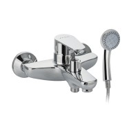 Смеситель для ванны FABIA с коротким литым изливом  хром 21409