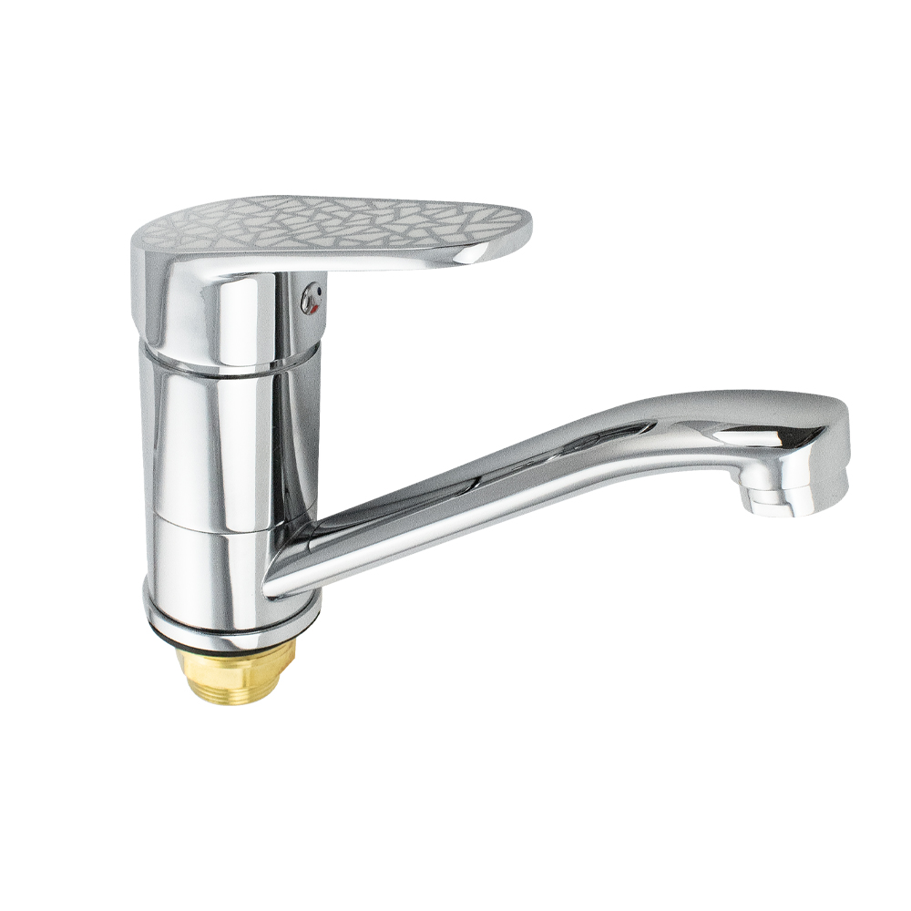 Смеситель для кухни с белой мозаикой (3250S)