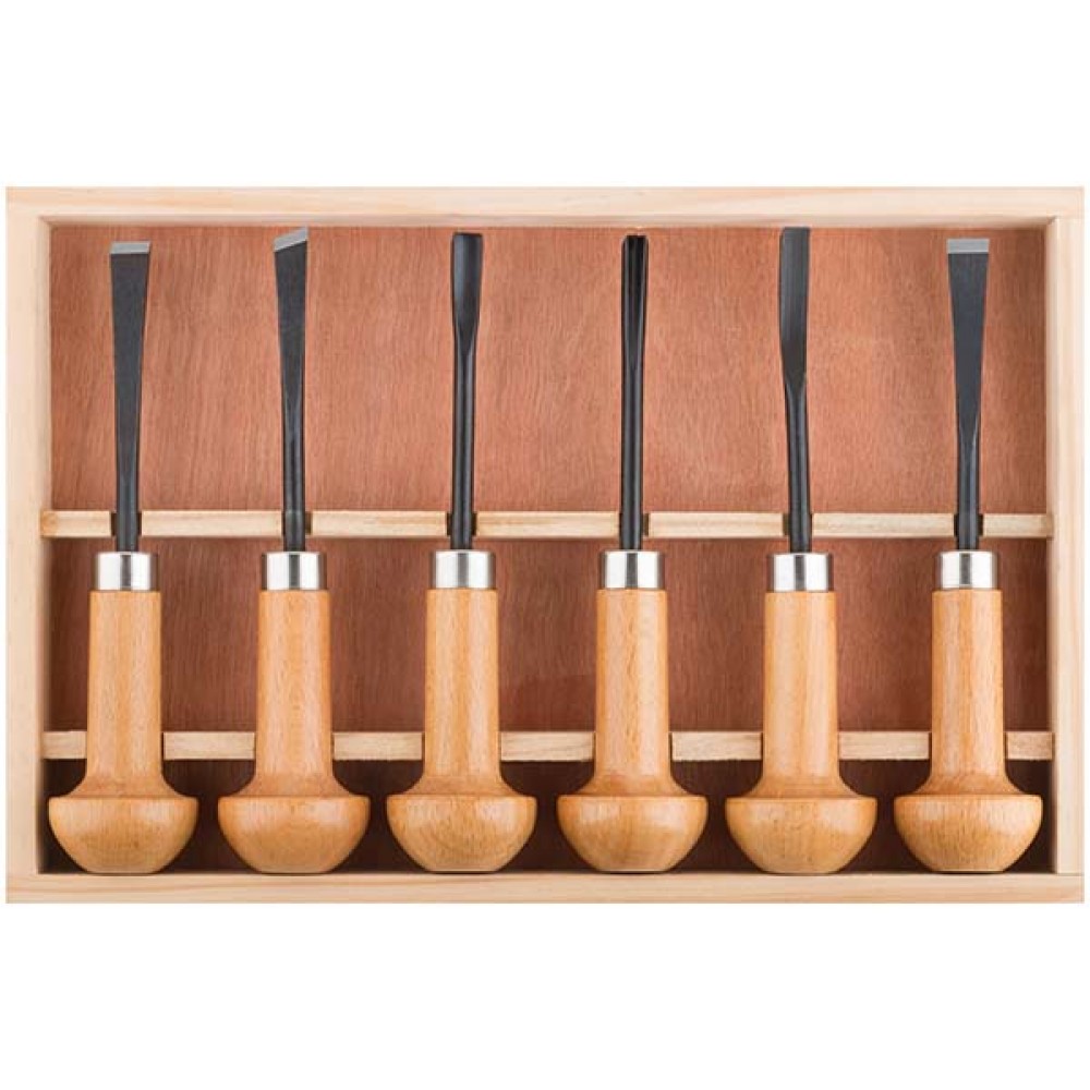 Набор стамесок-резцов по дереву 6шт,Профи 43400