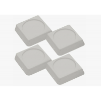 Подставки антивибрационные для бытовой техники ИТА 60*60*18мм белые квадратные (уп.4шт)