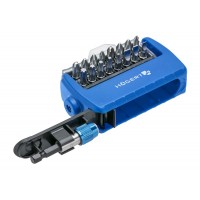 Бит набор 17шт + переходник HT1S401