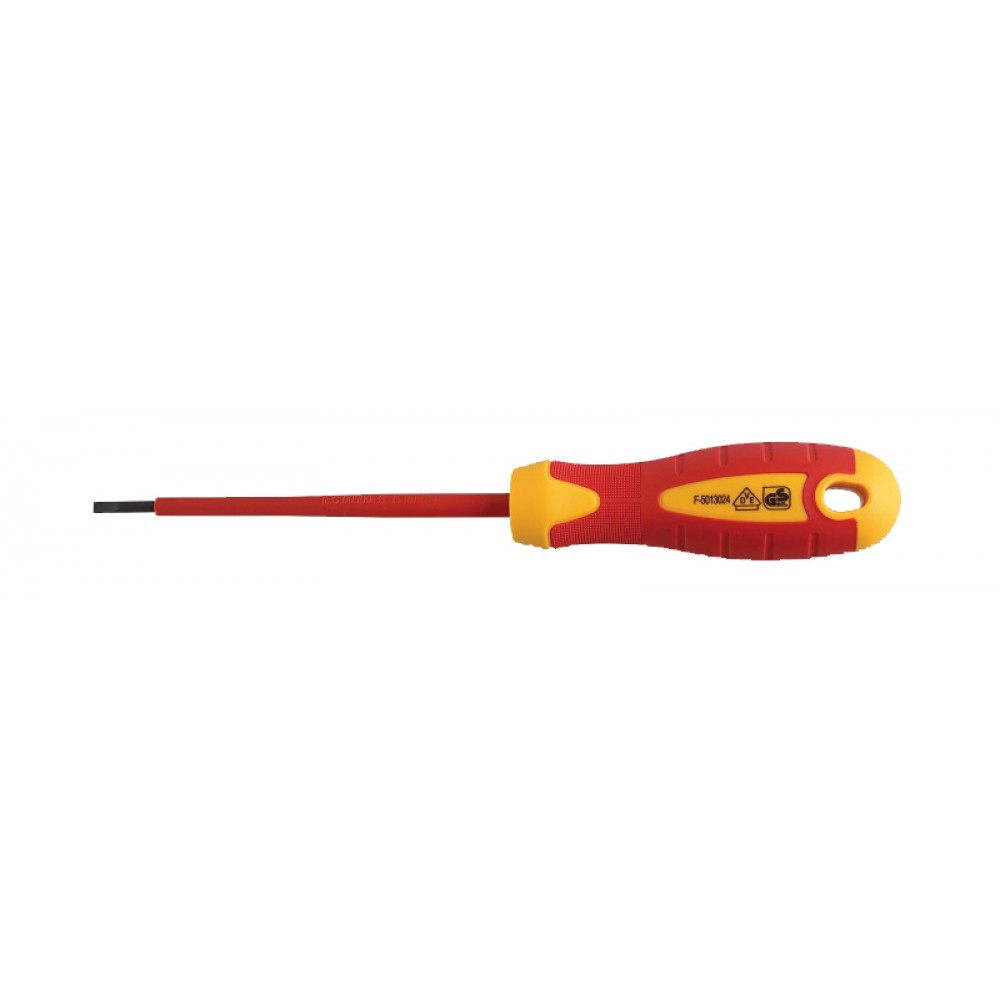Отвертка диэлектрическая SL4*100мм, до 1000В HT1S904