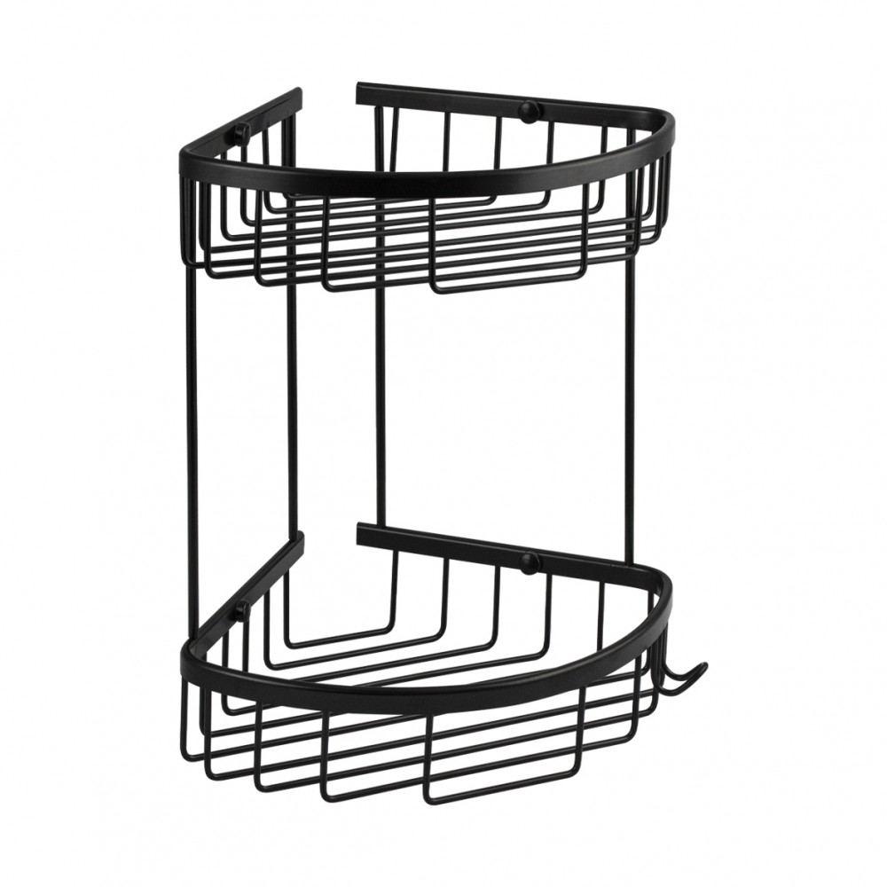 Полка д/ванной 4 полки телескоп. 135-260см алюм. трубка/пластик зеленая