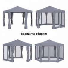 Тент садовый Helex полиэстр серый 5431