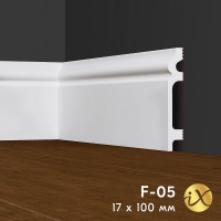 Плинтус напольный ударопрочный 100*17*2000 XPS F05  ХХХ