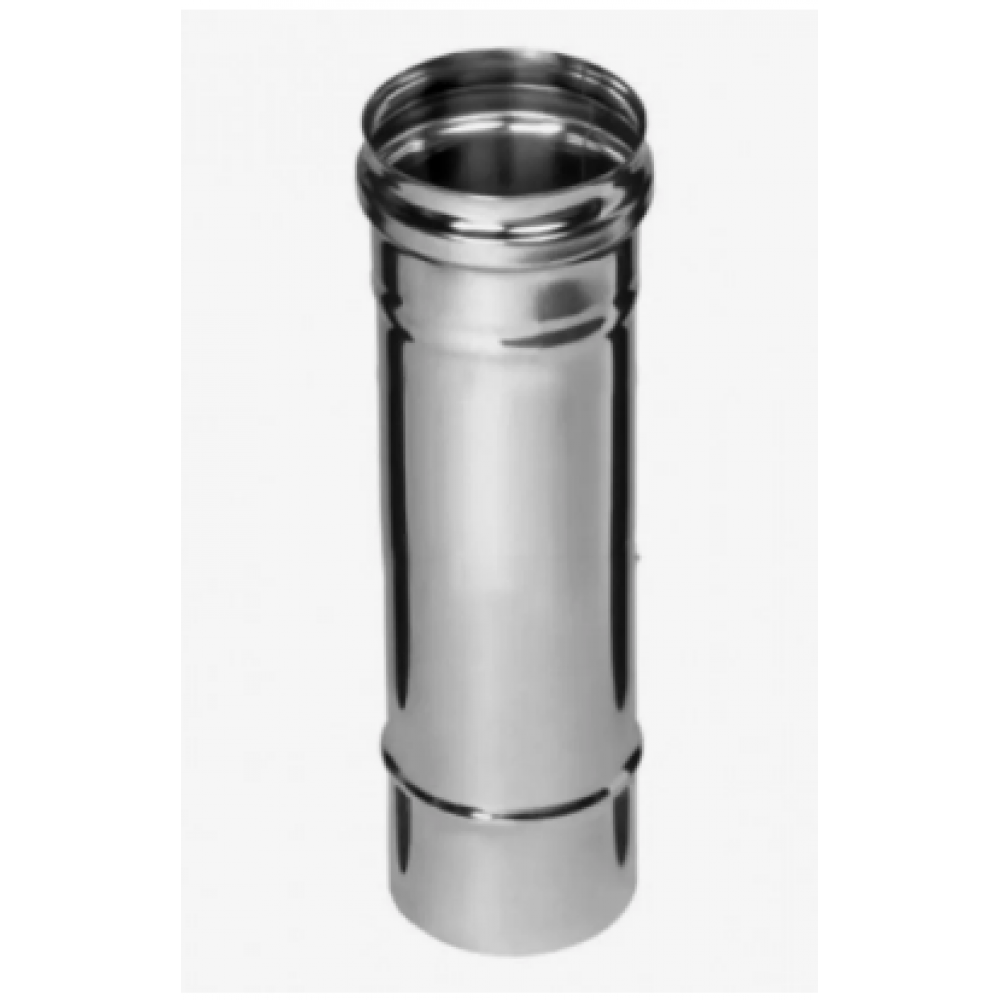 Труба-дымоход нерж.L=0,5м Ф150 0,8мм AISI 304 ХХХ Труба-дымоход нерж.L=0,5м Ф150 0,8мм AISI 304 ХХХ