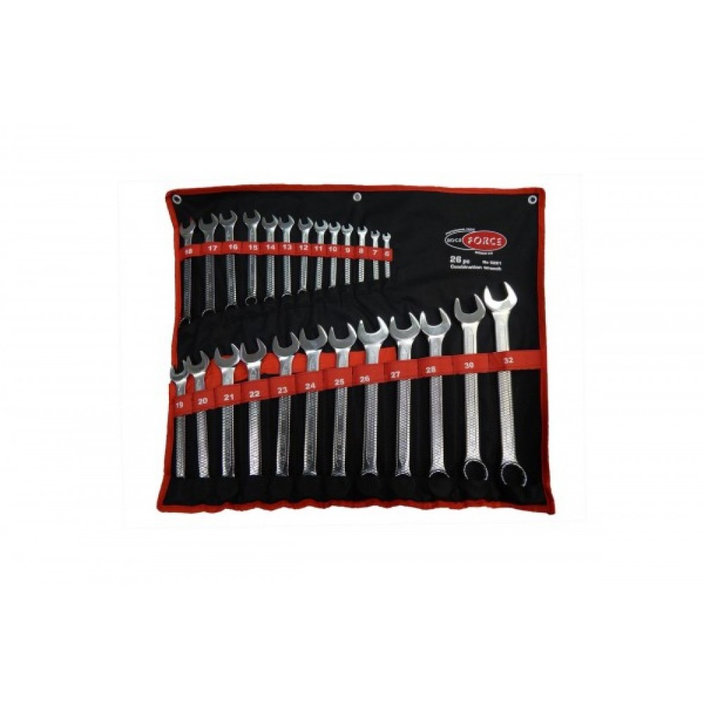 Набор ключей 25шт 6-32 рожково-накидные в чехле  5261-RF