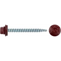 Саморез кровельный 4,8*50 RAL 3011 Красный (уп. 25штук)  
