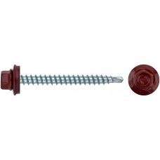 Саморез кровельный 4,8*50 RAL 3011 Красный (уп. 25штук)  