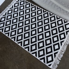 Коврик для ванной KILIM GOLD 60х120 черно-серый 59631