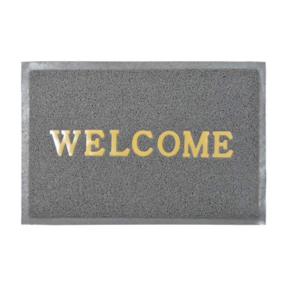 Коврик придверный пористый 40х60 WELCOME серый