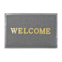 Коврик придверный пористый 40х60 WELCOME серый