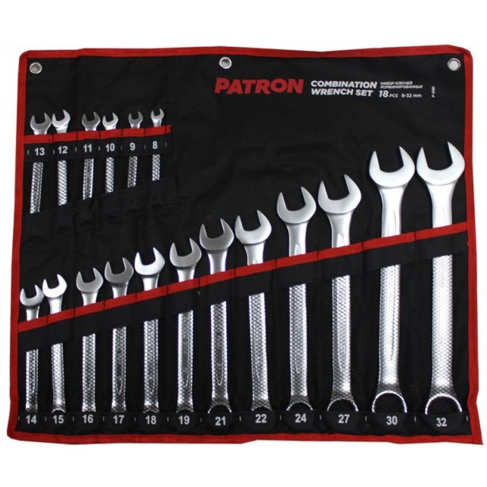 Набор ключей 18шт 8-32 рожково-накидные в чехле 5181-P