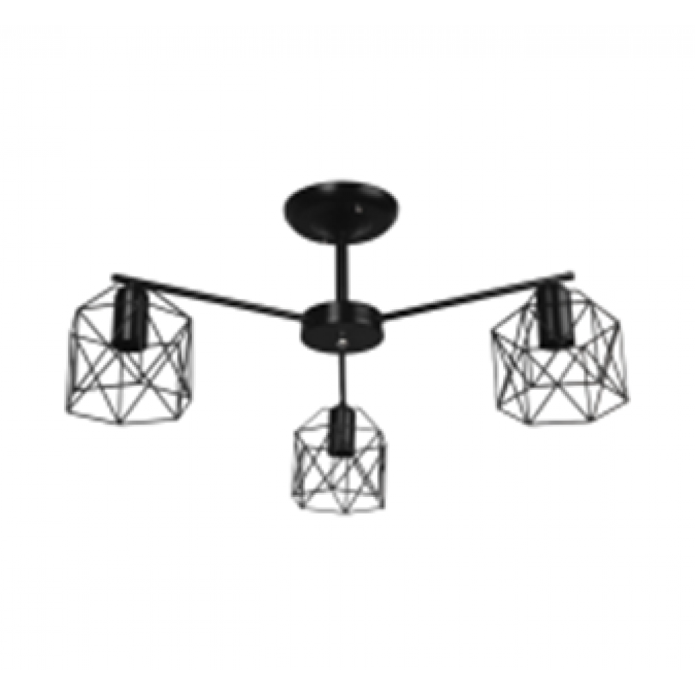 Светильник потолочный 1721/3 черный