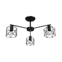 Светильник потолочный 1721/3 черный