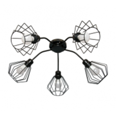 Светильник потолочный 1724/5 черный