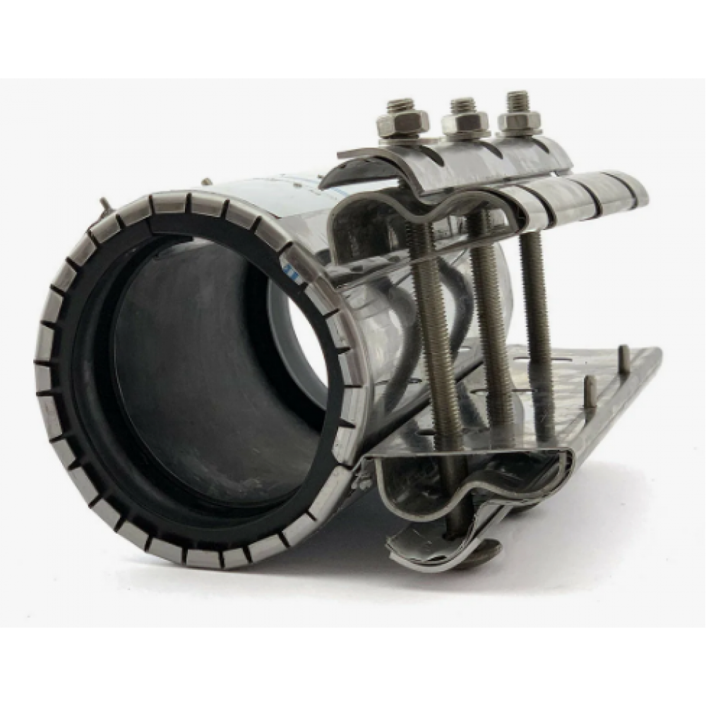 Хомут ремонтный нержавеющий (1 замок) Ду150 Дн159-170 ширина 250мм