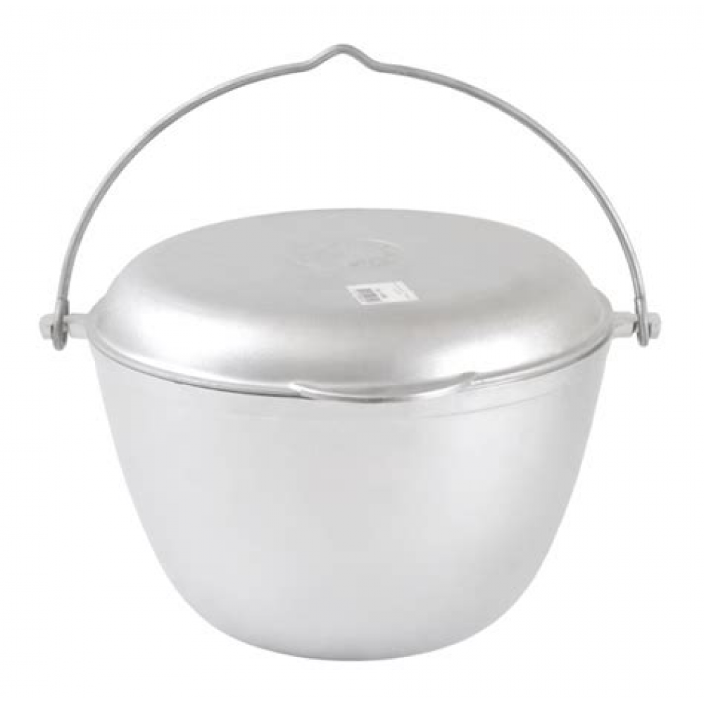 Казан алюминиевый 22л с крышкой 