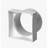 Соединитель квадрата 100х100 с круглым воздуховодом D100 10КВ