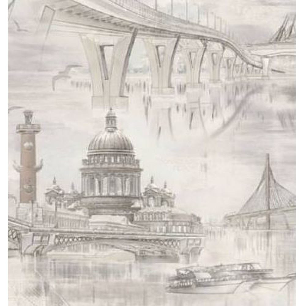 Обои виниловые на флиз.основе 1,06*10,05 Северная столица 11236-04 Артекс