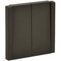 Выключатель 2-клавишный 10А FP305 серый FORTE&PIANO