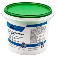 Герметик Акриловый белый Паропроницаемый для наружных работ WS (7 кг.)