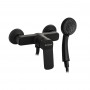 Смеситель для душа с гибким шлангом черный 9604 Смеситель для душа с гибким шлангом черный 9604