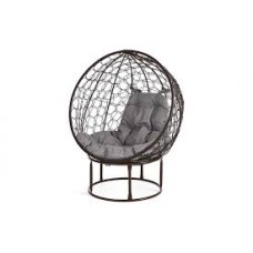 Кресло садовое BiGarden Orbis Black серая подушка