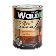 Лак - антисептик по дереву алкидный декоративный WALD Палисандр 1,0 литр
