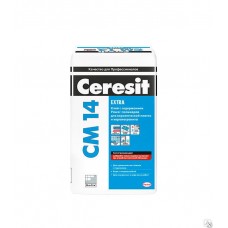 Клей для плитки повышенной фиксации CERESIT CM14 (для теплых полов) мешок 25кг 48м/пал 