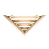 Полка с вешалкой 4 крючка угловая М-46 