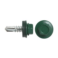 Саморез кровельный 4,8*19 RAL 6005 Темно-зеленый (уп. 50штук) 
