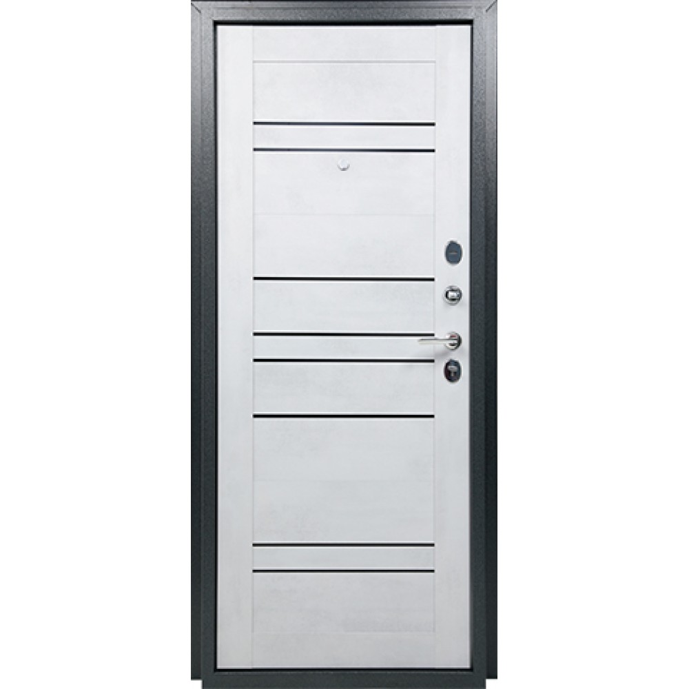 Дверь метал. ТИТАН 8С бетон снежный графит 2050*860 левая Дверь метал. ТИТАН 8С бетон снежный графит 2050*860 левая