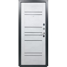 Дверь метал. ТИТАН 8С бетон снежный графит 2050*960 левая