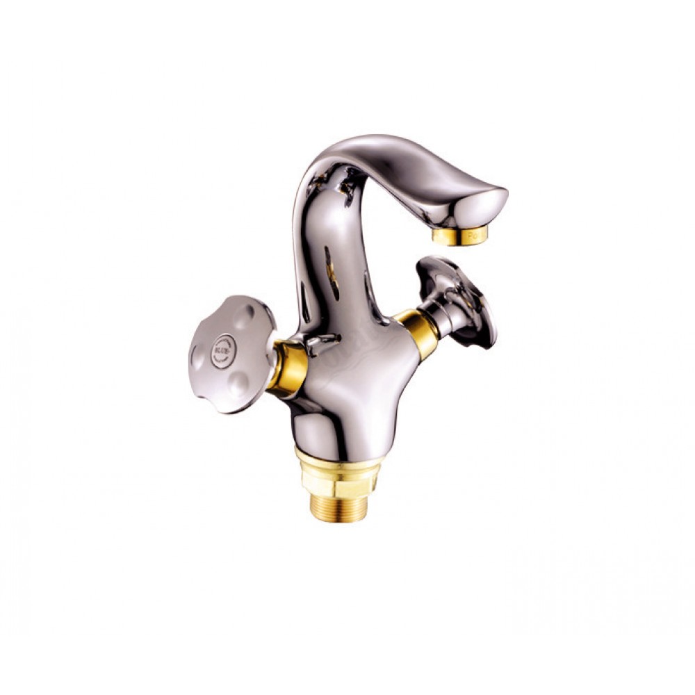 Смеситель+стойка для душа тропический душ с 2 лейками Алюминий 87755