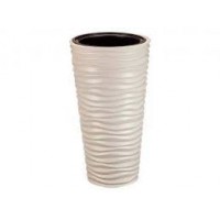 Кашпо Дюна 42л со вставкой кремовый 