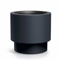 Кашпо HEOS 15л со вставкой 10л антрацит