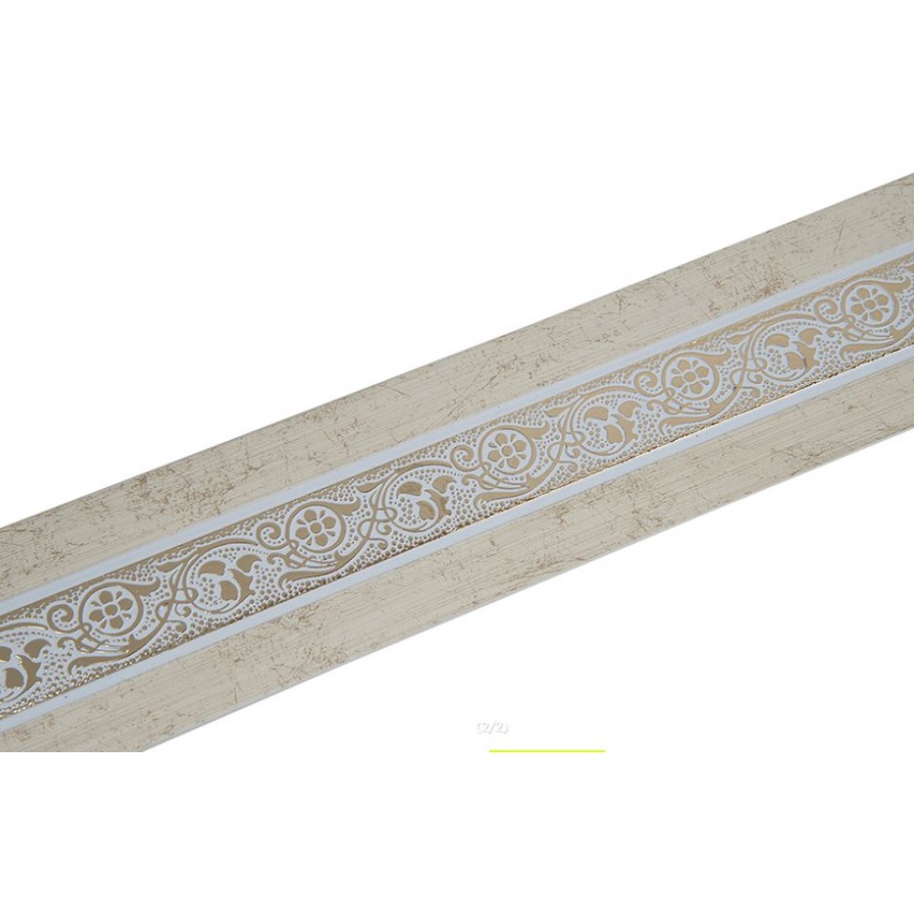 Карниз потолочный 2-рядный Грация золото шампань 200см 7см РАСПРОДАЖА ХХХ  