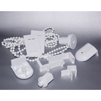 Фурнитура для ролет БЕЛЫЙ усеченная Q16мм(1шт) в упак.