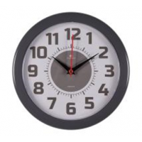 Часы настенные круг d=24,5см, корпус темно-серый "Классика" 2323-124