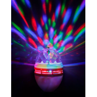 Диско-лампа ДЛ-01 с цоколем Е27, 3 Вт, RGB